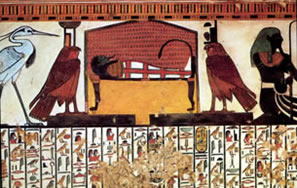 Isis et Nephtis pleurant Osiris