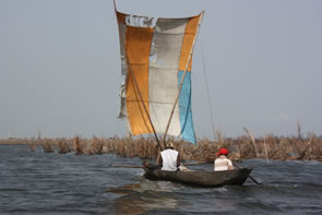 Sur le lac Nokoué — Bénin et Togo