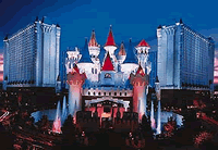 Notre hôtel, l'Excalibur — souvenir du voyage au Nevada